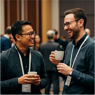 Networking coffee break